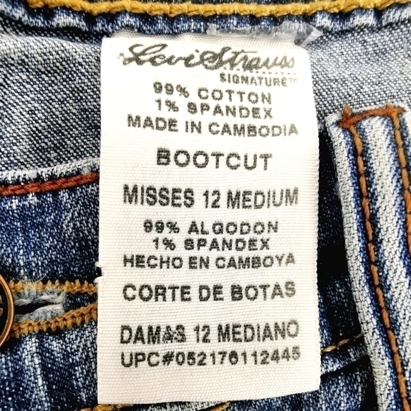 Levi's Vtg Misses 12 Medium Cotton Stretch Jeans - Picture 7 of 14